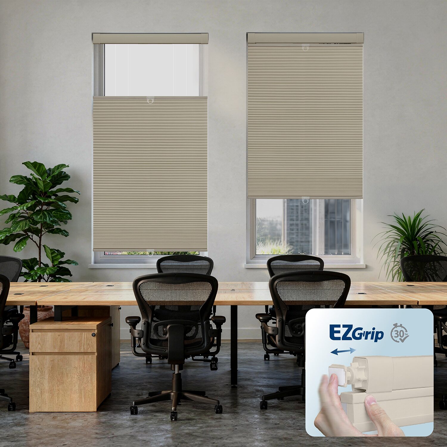 Ez Grip No Tool Cordless Top Down Bottom Up Blackout Cellular Shade