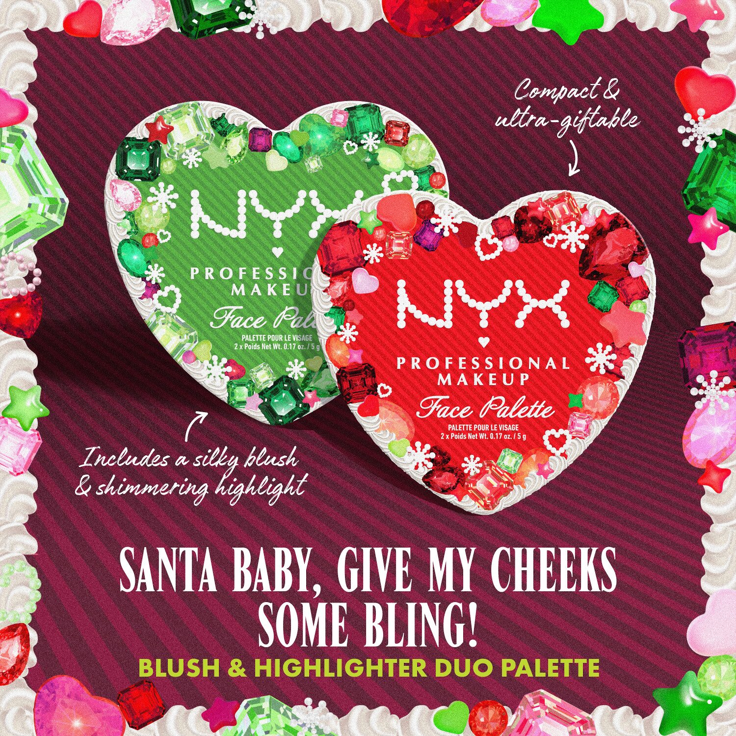 NYX Professional Makeup Blush And Highlighter Duo Palettes