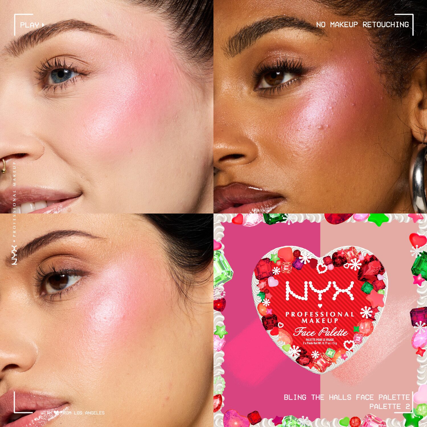 NYX Professional Makeup Blush And Highlighter Duo Palettes