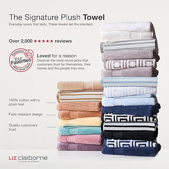 Liz Claiborne Signature Plush Bath Towel
