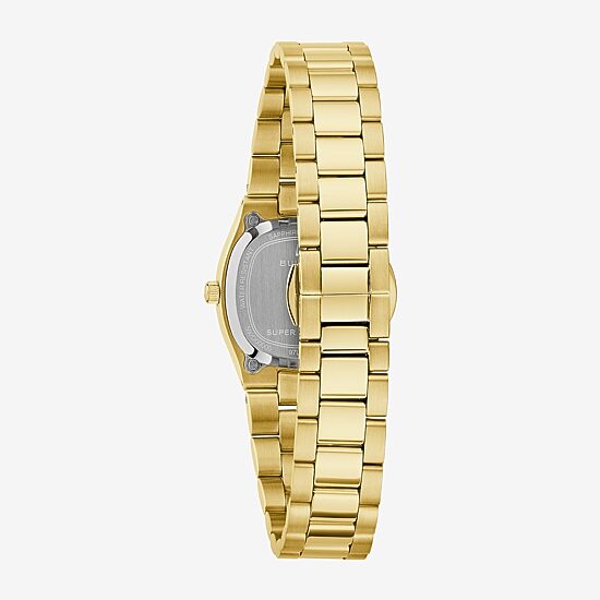 Bulova Womens Gold Tone Stainless Steel Bracelet Watch 97l189