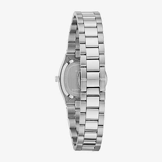 Bulova Womens Silver Tone Stainless Steel Bracelet Watch 96l354