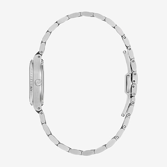 Bulova Womens Silver Tone Stainless Steel Bracelet Watch 96l354