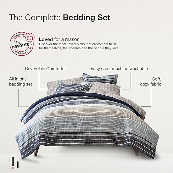 Home Expressions Harrison Complete Bedding Set with Sheets