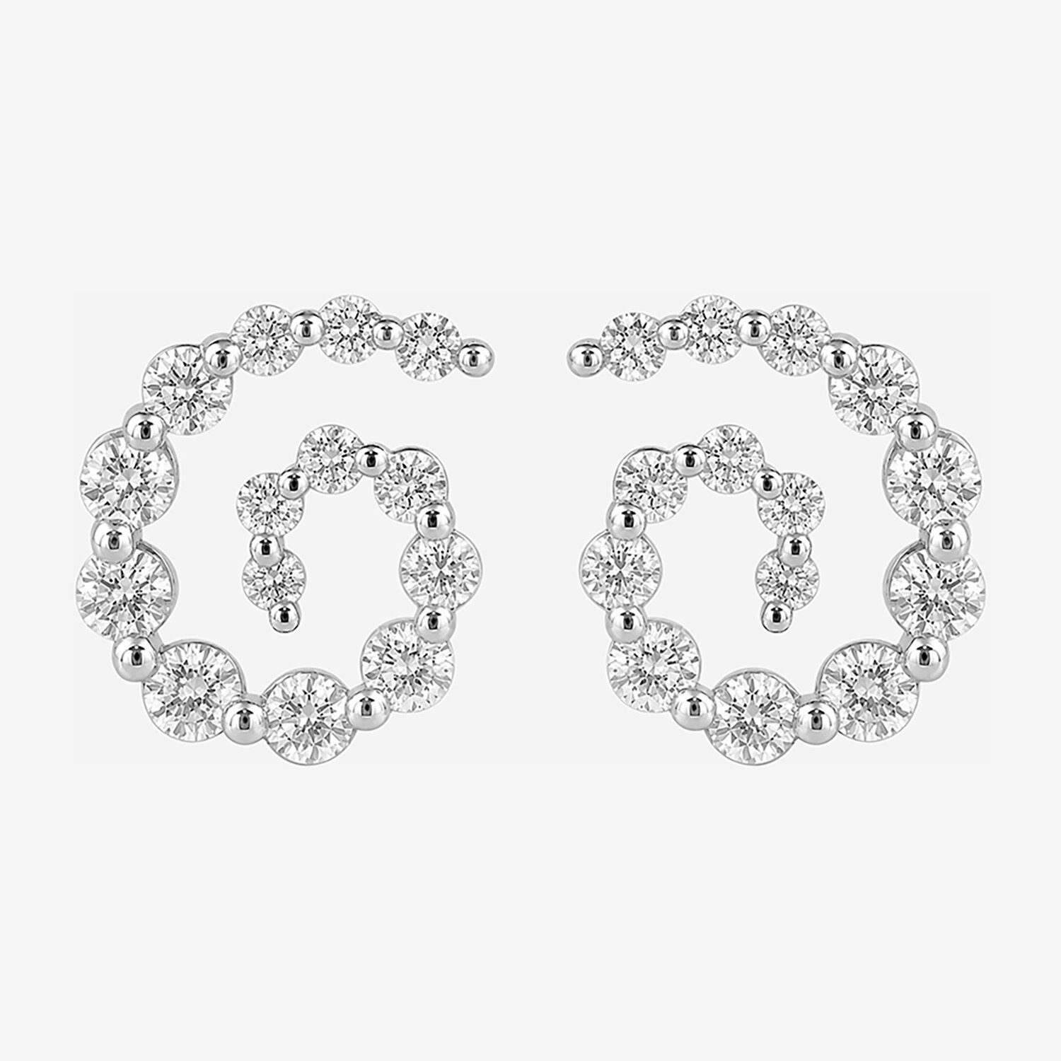 Limited Quantities! 1 1/2 CT. T.W. Lab Grown White Diamond Sterling Silver 14.8mm Stud Earrings