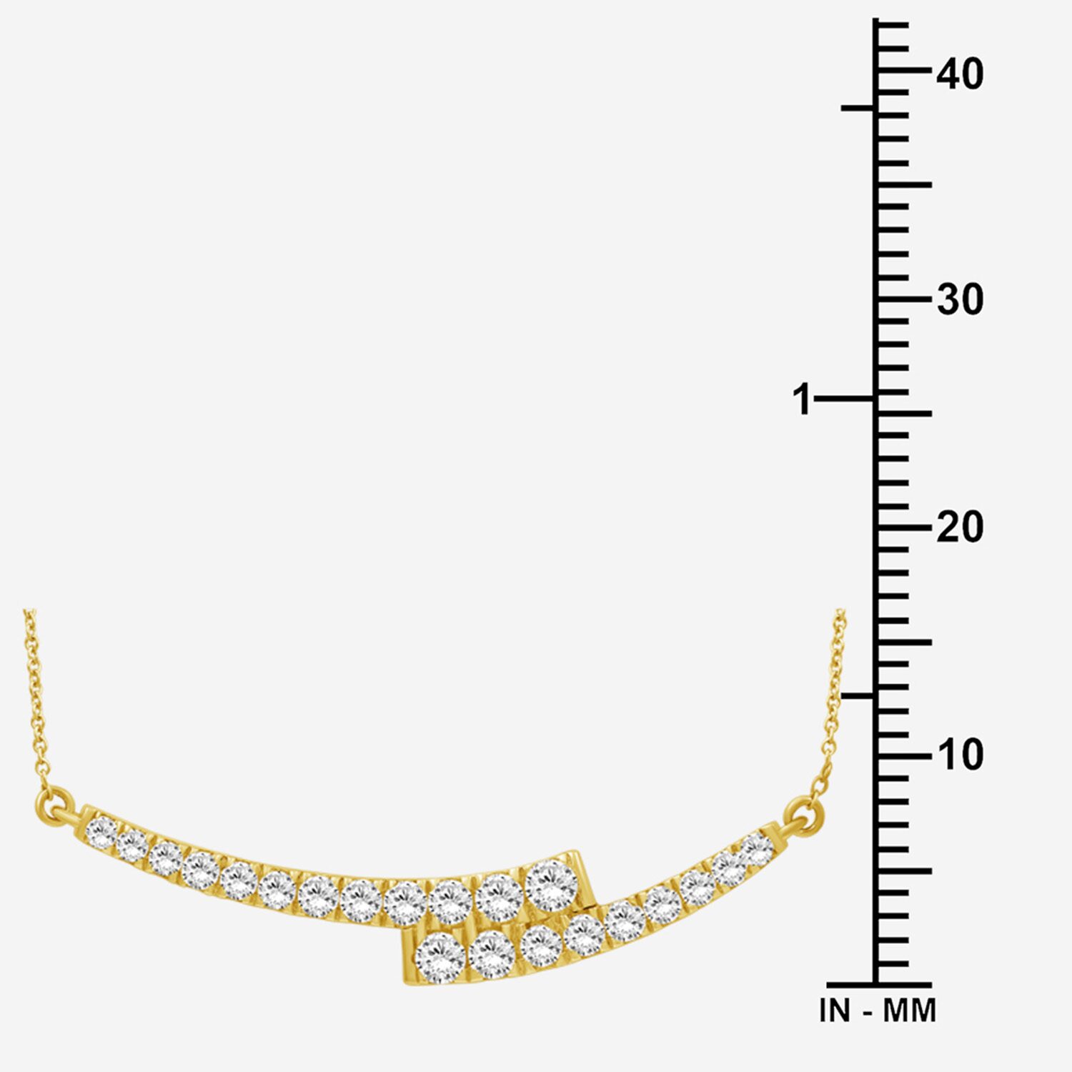Limited Quantities! Womens 1 CT. T.W. Lab Grown White Diamond 14K Gold Over Silver Bar 18 Inch Pendant Necklace