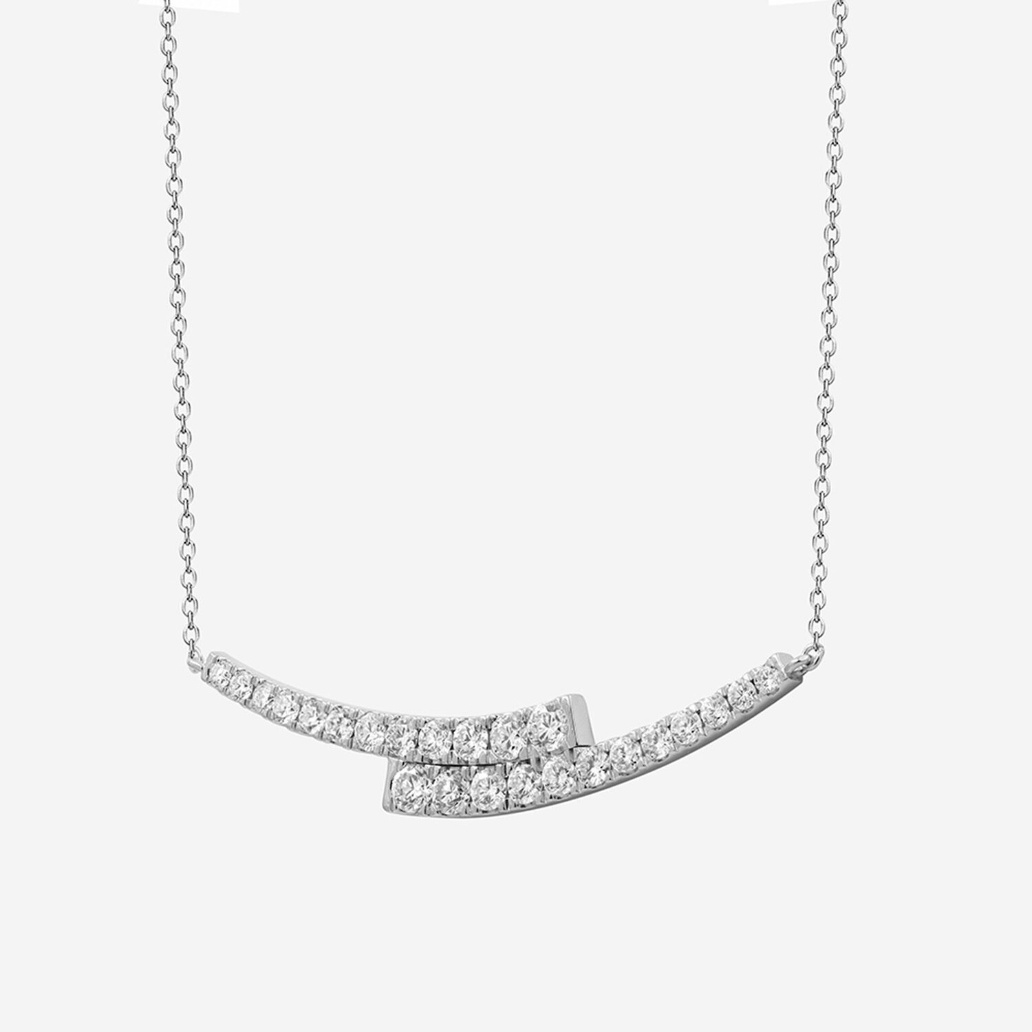 Limited Quantities! Womens 2 CT. T.W. Lab Grown White Diamond Sterling Silver Bar 18 Inch Pendant Necklace