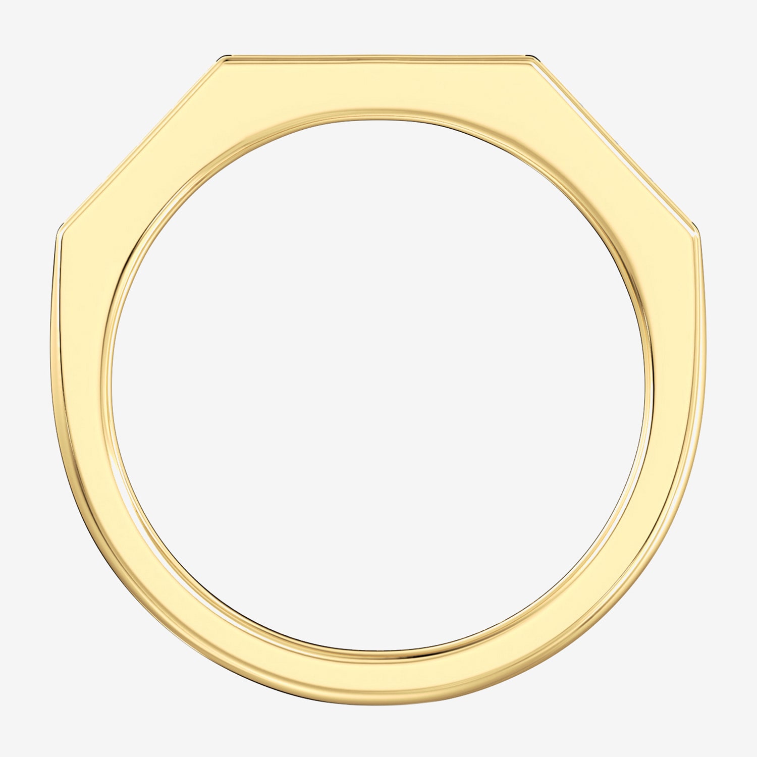 (F / Si2) Womens 2MM Diamond Accent Lab Created Multi Color 14K Gold Over Silver Band
