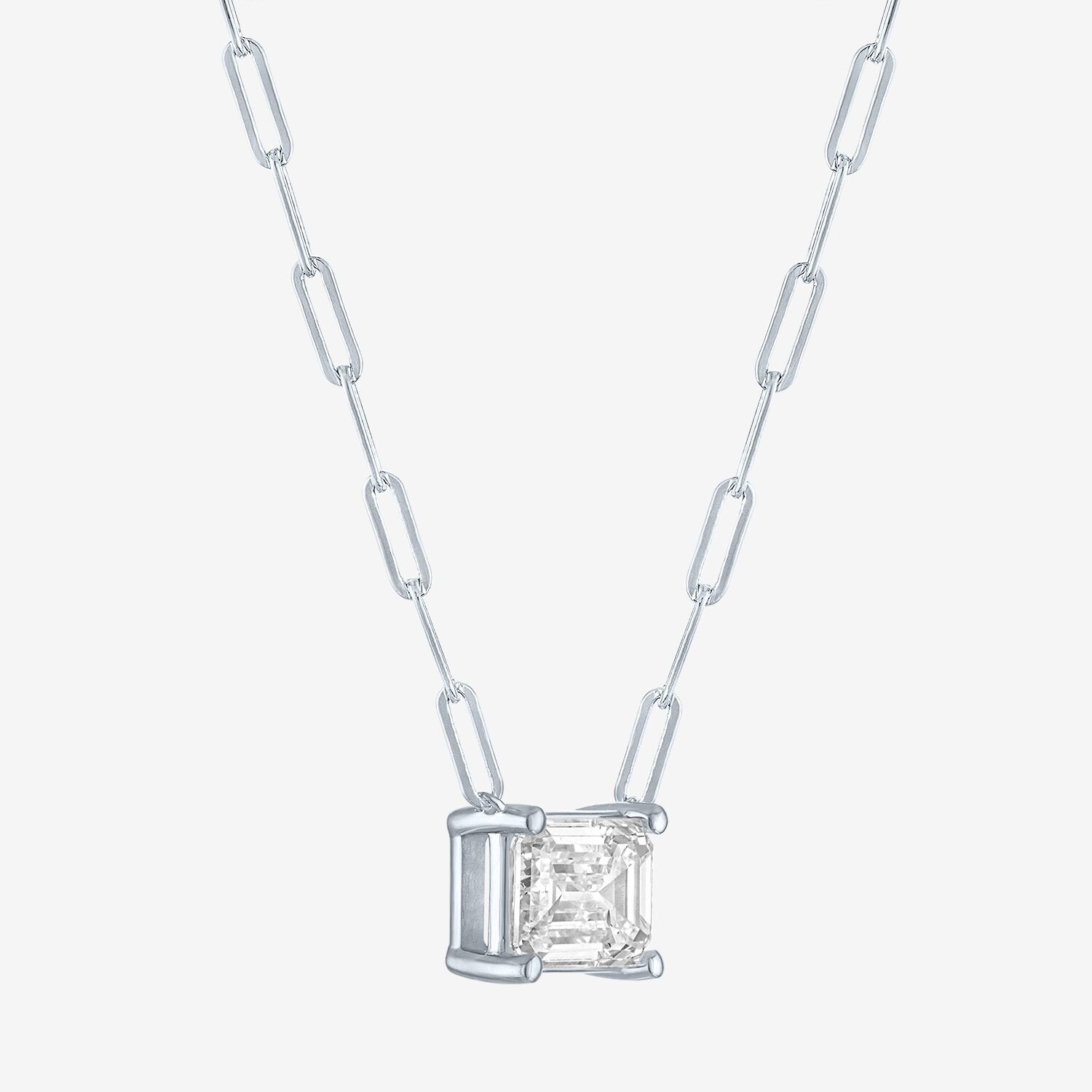Diamond Addiction (G-H / Si2-I1) Womens 2 CT. T.W. Lab Grown White 10K Gold 18 Inch Pendant Necklace