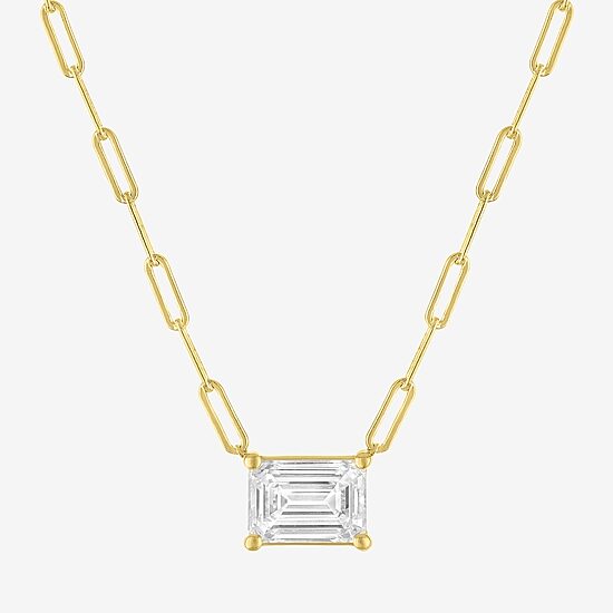 Diamond Addiction (G-H / Si2-I1) Womens 2 CT. T.W. Lab Grown White Diamond 10K Gold 18 Inch Pendant Necklace