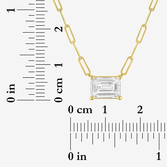 Diamond Addiction (G-H / Si2-I1) Womens 2 CT. T.W. Lab Grown White Diamond 10K Gold 18 Inch Pendant Necklace
