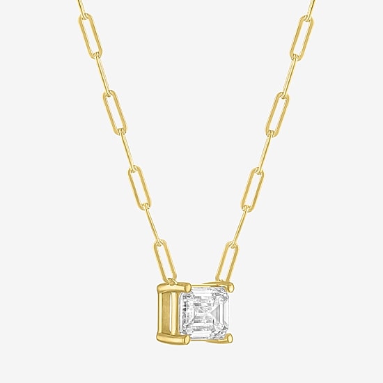 Diamond Addiction (G-H / Si2-I1) Womens 2 CT. T.W. Lab Grown White Diamond 10K Gold 18 Inch Pendant Necklace