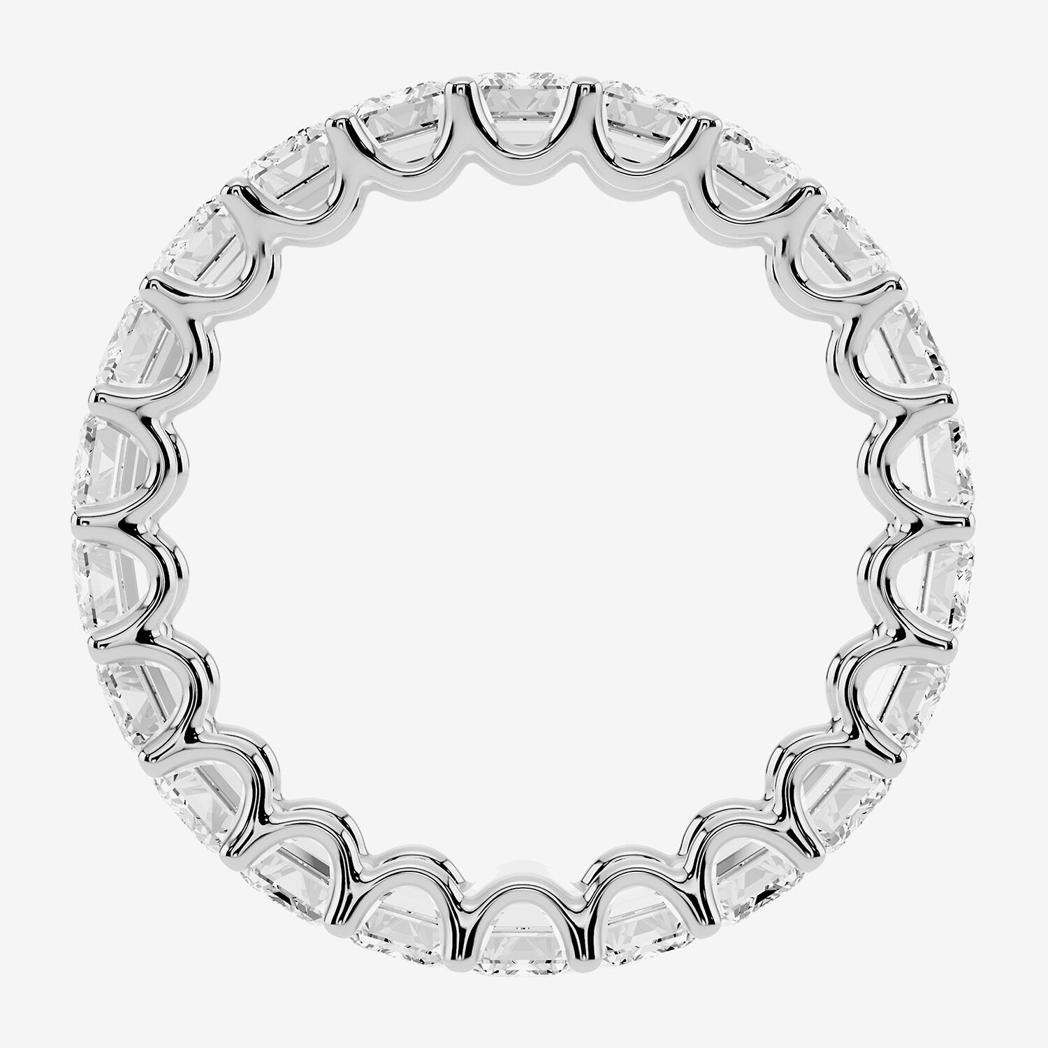 True FIT™ (F / Si2) Womens 4MM CT. T.W. Lab Grown White Diamond 10K Gold Eternity Wedding Band