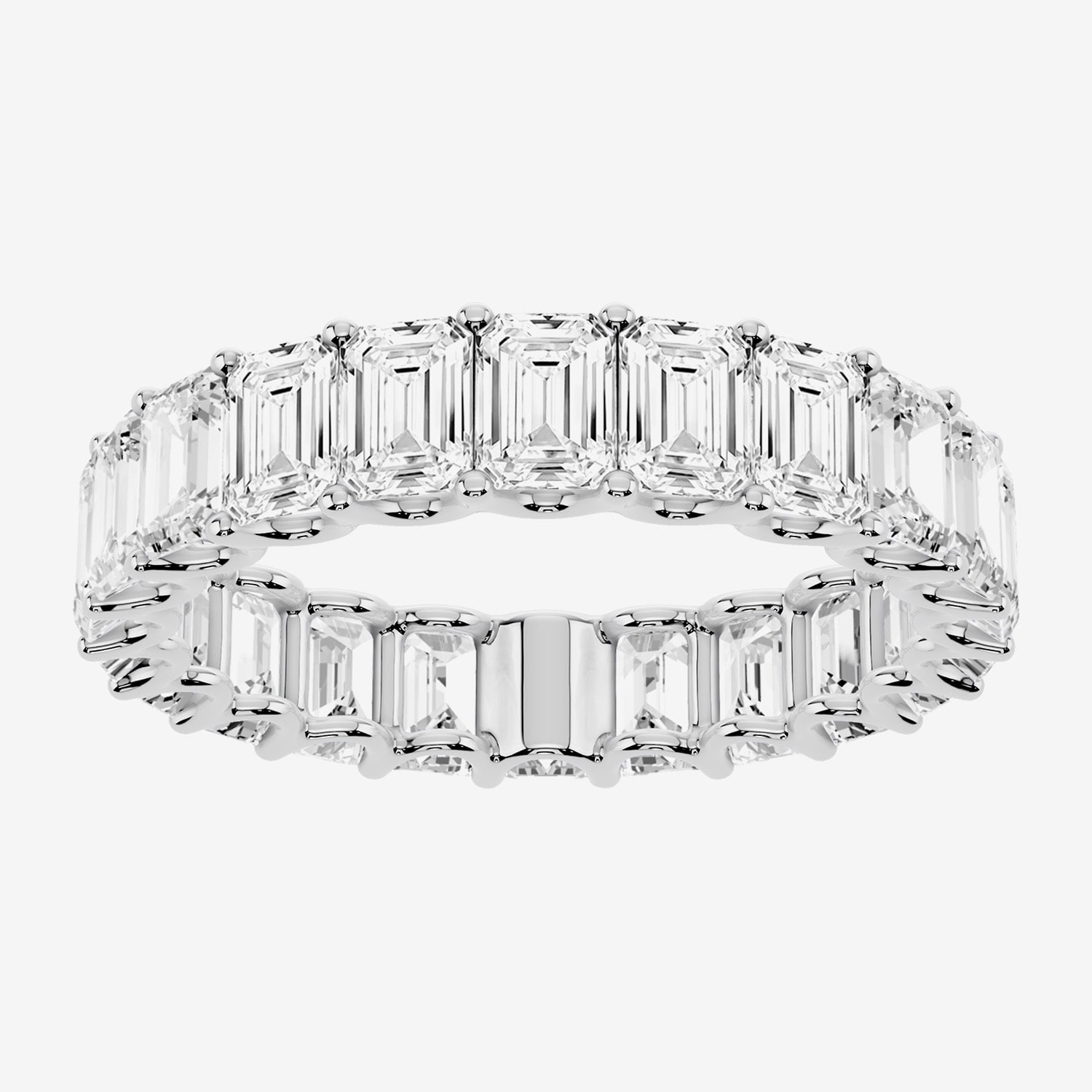 True FIT™ (F / Si2) Womens 4MM CT. T.W. Lab Grown White Diamond 10K Gold Eternity Wedding Band
