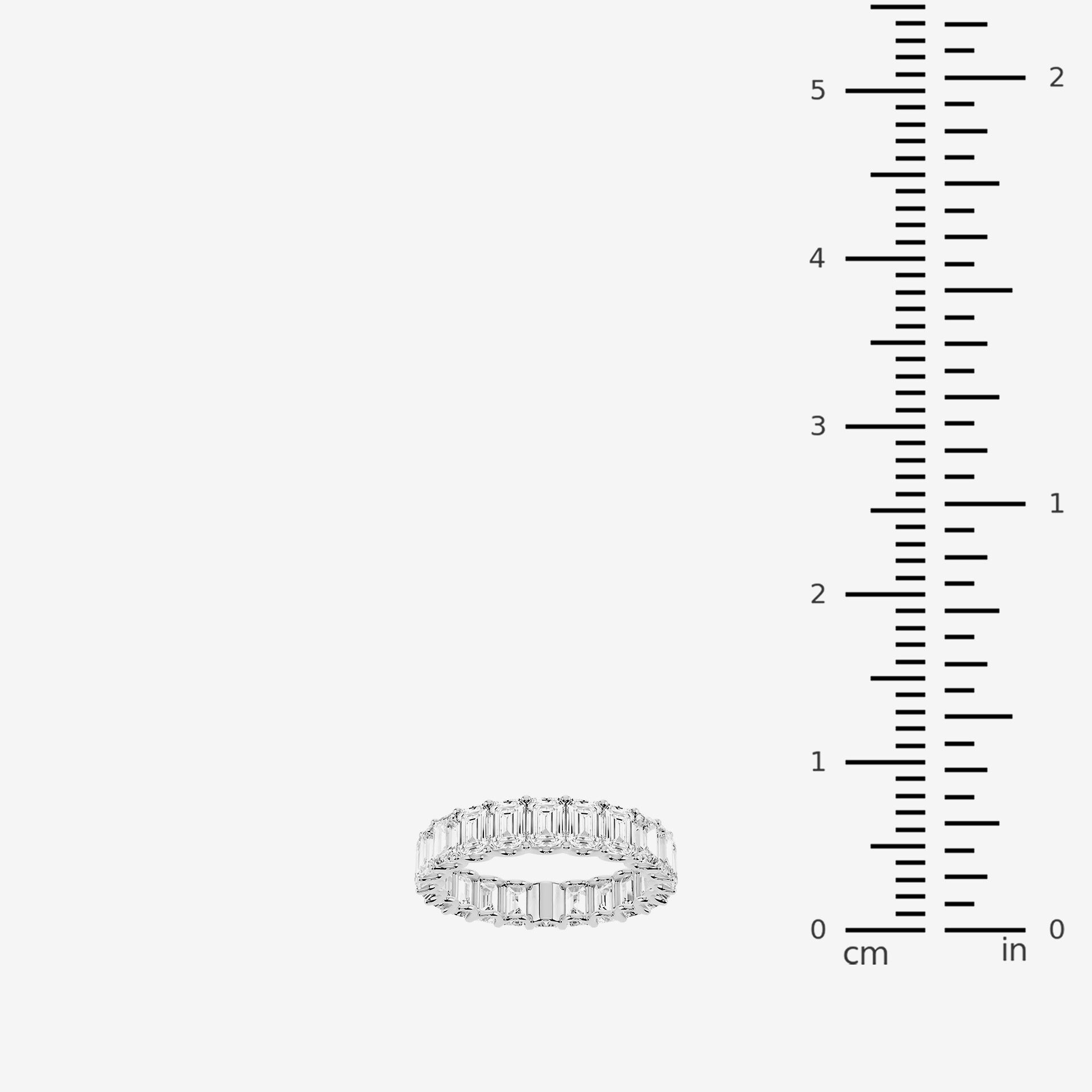 True FIT™ (F / Si2) Womens 4MM CT. T.W. Lab Grown White Diamond 10K Gold Eternity Wedding Band