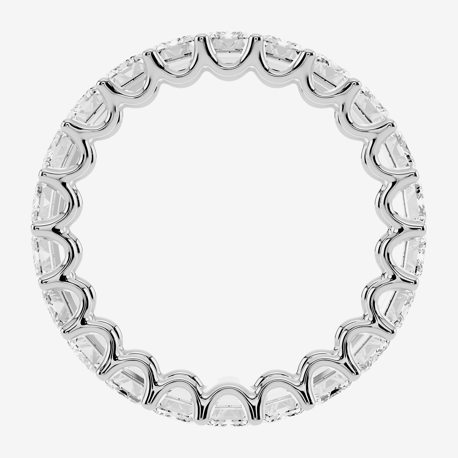 True FIT™ (F / Si2) Womens 4MM CT. T.W. Lab Grown White Diamond 14K Gold Eternity Wedding Band