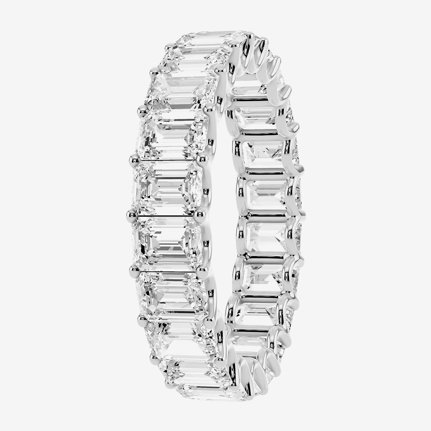 True FIT™ (F / Si2) Womens 4MM CT. T.W. Lab Grown White Diamond 14K Gold Eternity Wedding Band