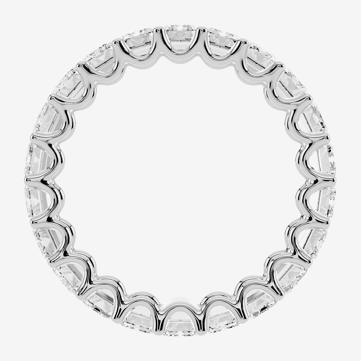 True FIT™ (F / Si2) Womens 4MM CT. T.W. Lab Grown White Diamond 10K Gold Eternity Wedding Band