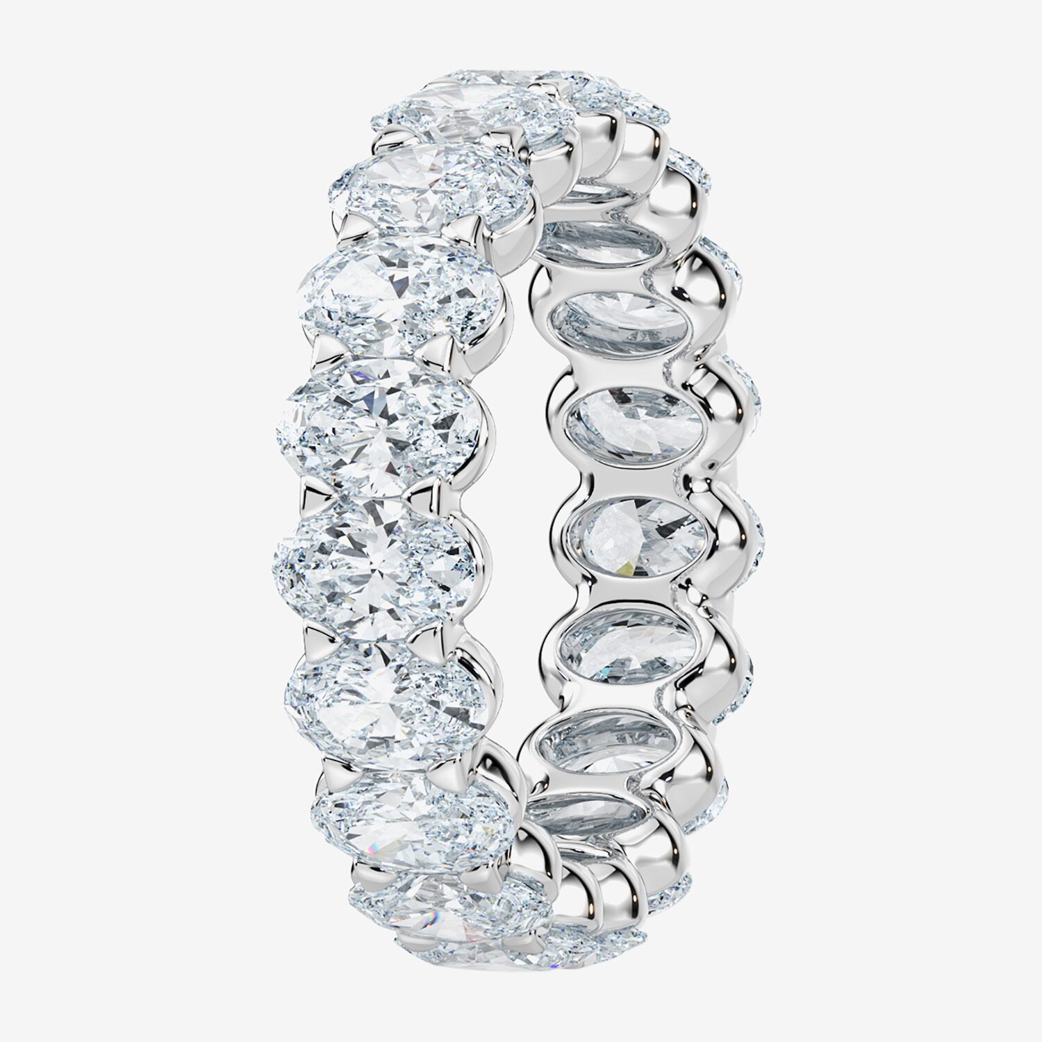 True FIT™ (F / Si2) Womens 3MM CT. T.W. Lab Grown White Diamond 14K Gold Eternity Wedding Band