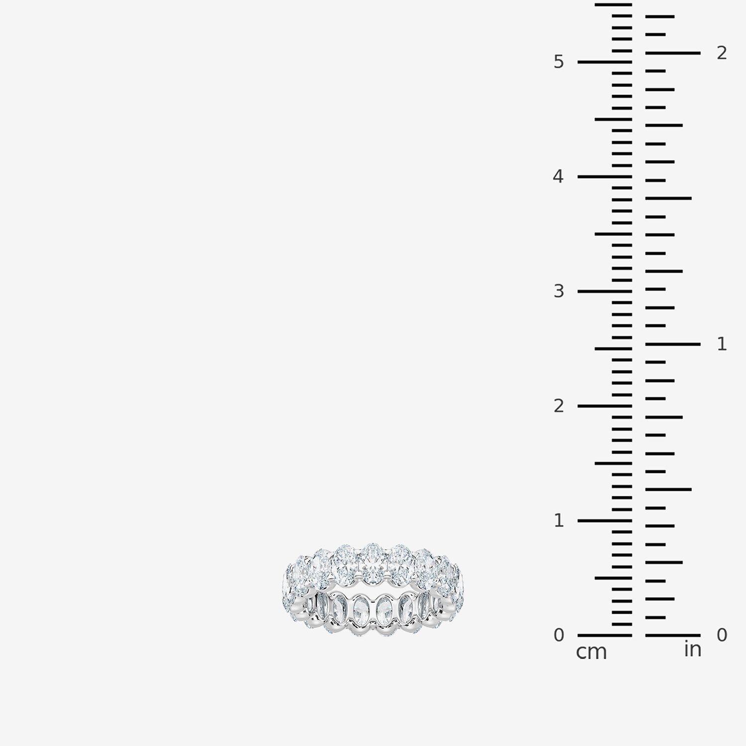 True FIT™ (F / Si2) Womens 3MM CT. T.W. Lab Grown White Diamond 14K Gold Eternity Wedding Band