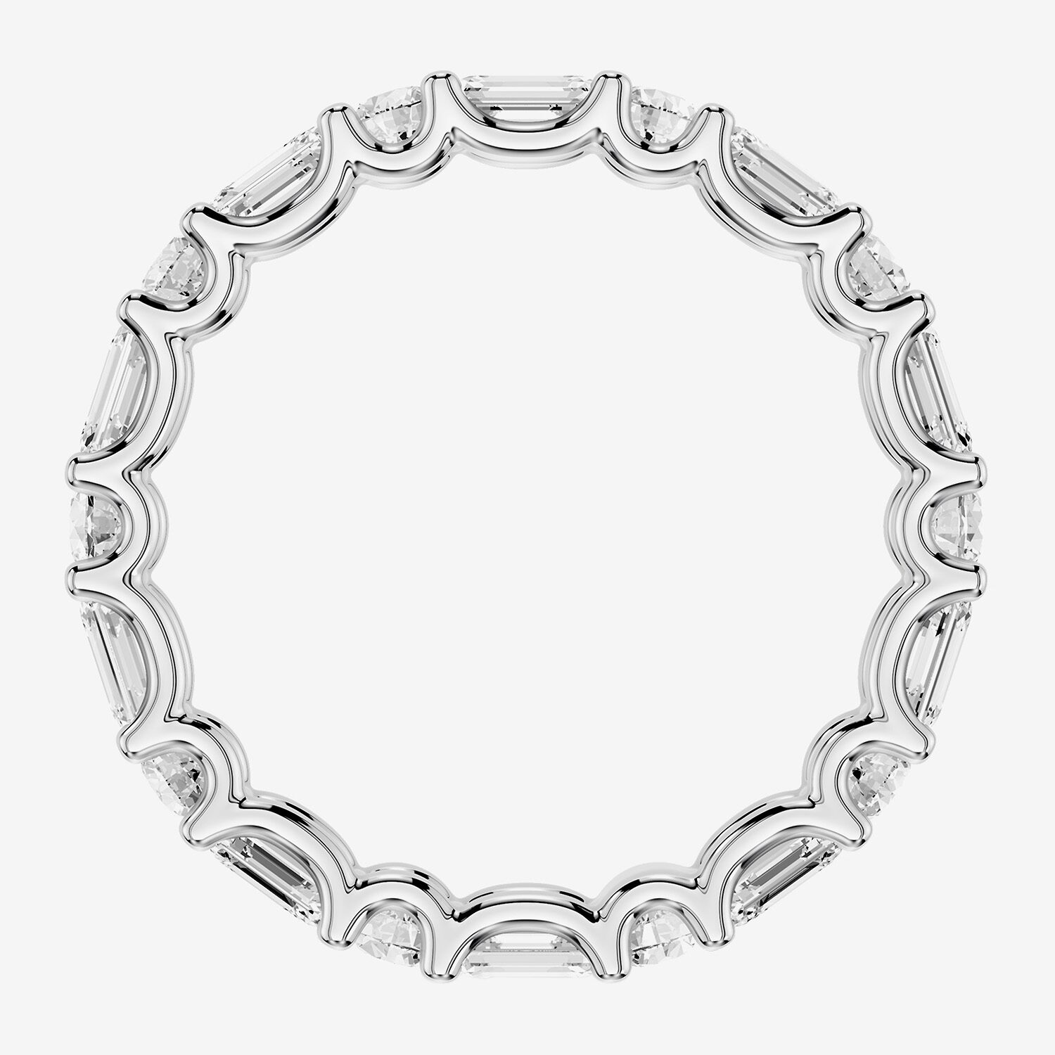 True FIT™ (F / Si2) Womens 2.5MM 2 CT. T.W. Lab Grown White Diamond 14K Gold Eternity Wedding Band