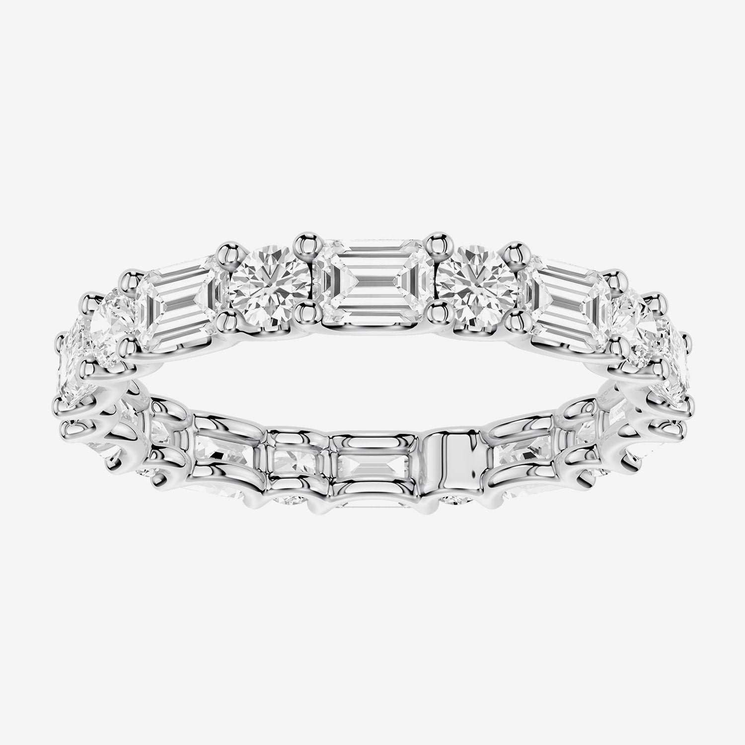 True FIT™ (F / Si2) Womens 2.5MM 2 CT. T.W. Lab Grown White Diamond 14K Gold Eternity Wedding Band