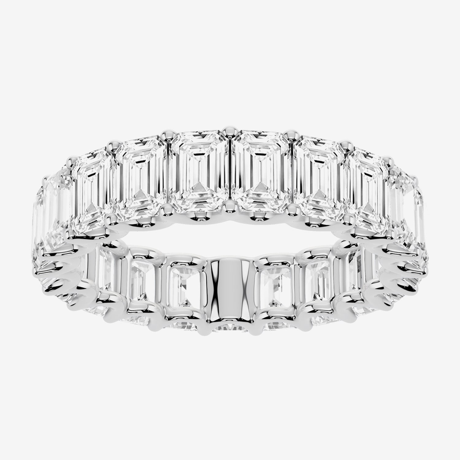 True FIT™ (F / Si2) Womens 4.5MM 7 Ct.T.W. Lab Grown White Diamond 14K Gold Eternity Wedding Band