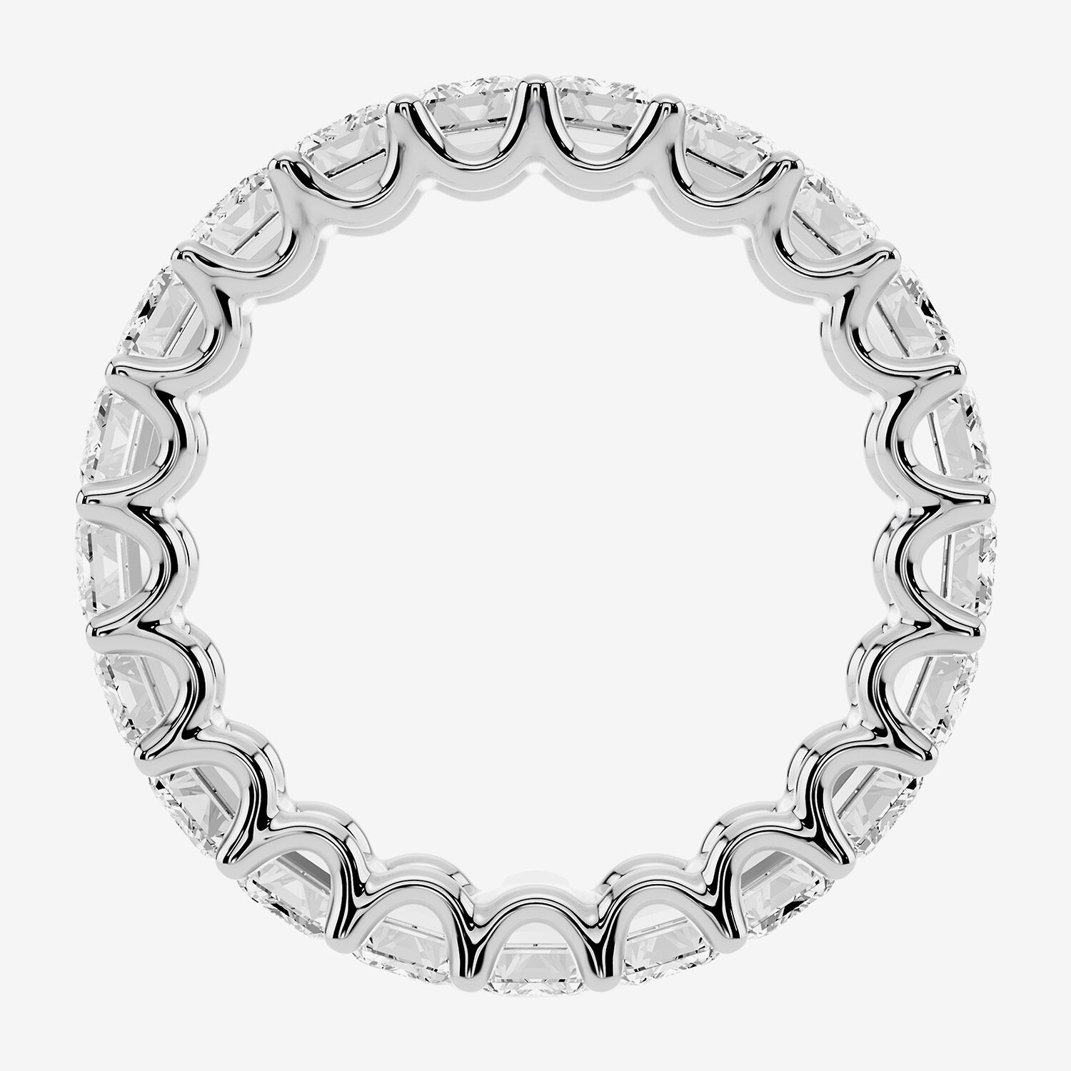 True FIT™ (F / Si2) Womens 4.5MM 7 Ct.T.W. Lab Grown White Diamond 14K Gold Eternity Wedding Band