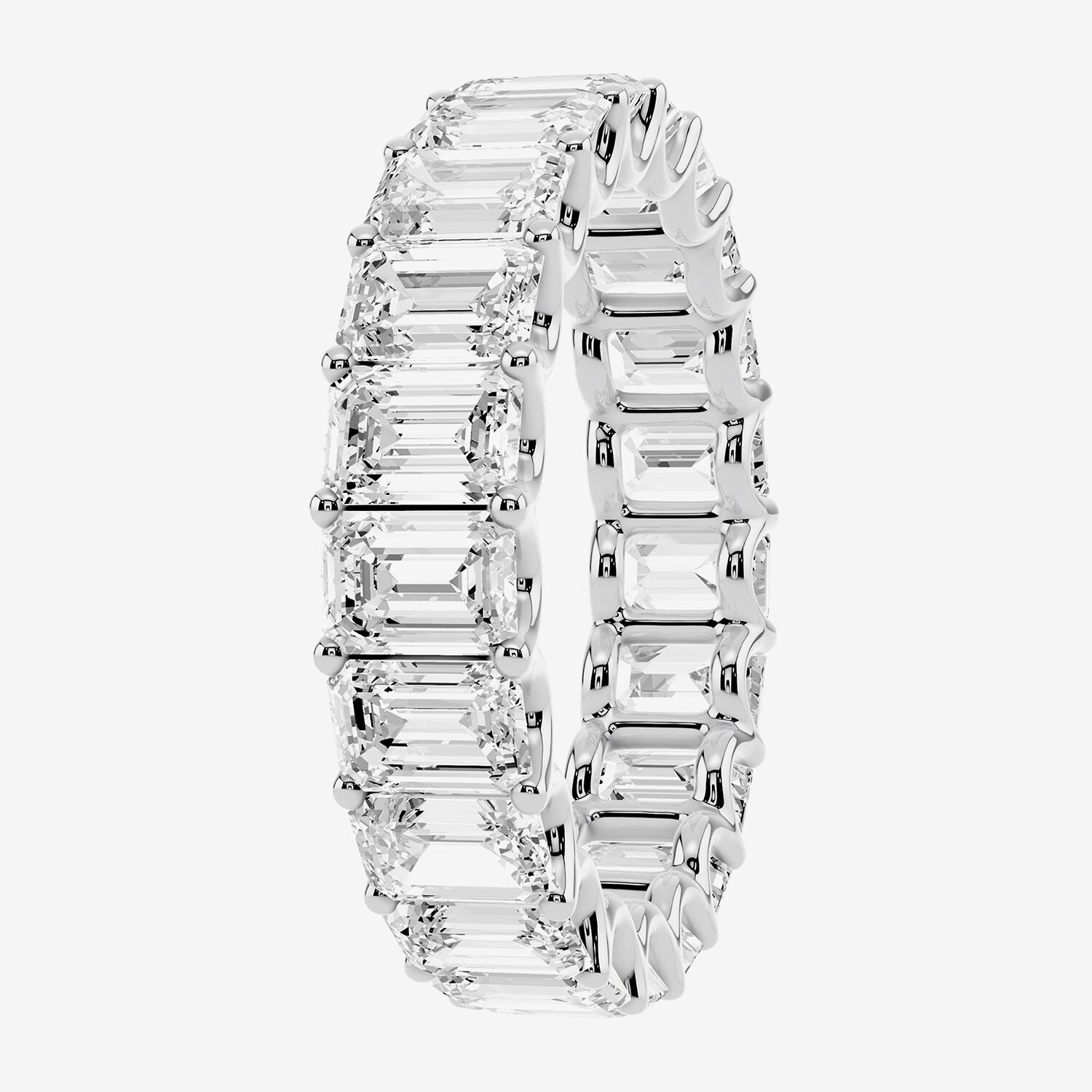 True FIT™ (F / Si2) Womens 4.5MM 7 Ct.T.W. Lab Grown White Diamond 14K Gold Eternity Wedding Band