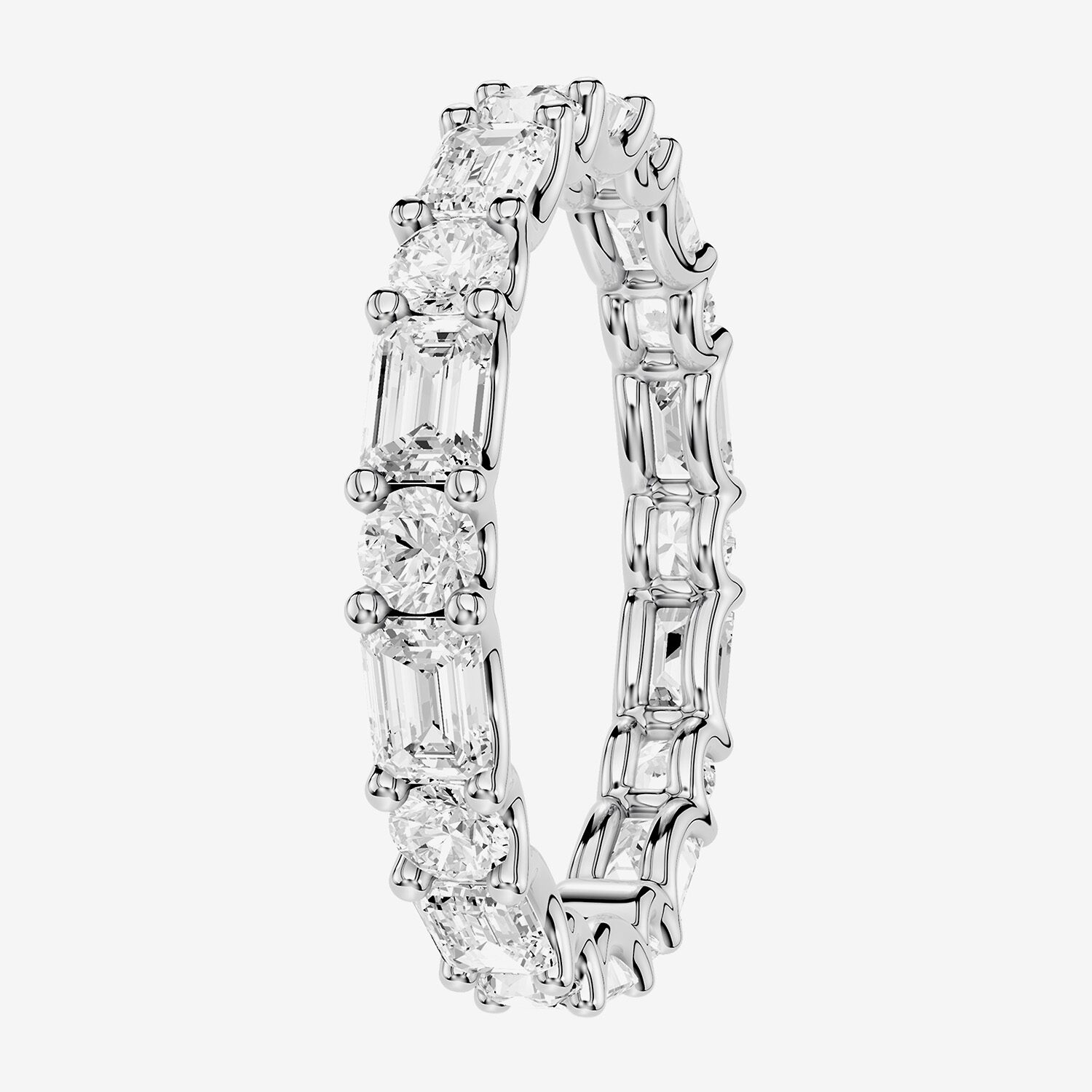 True FIT™ (F / Si2) Womens 2.5MM 2 CT. T.W. Lab Grown White Diamond 10K Gold Eternity Wedding Band