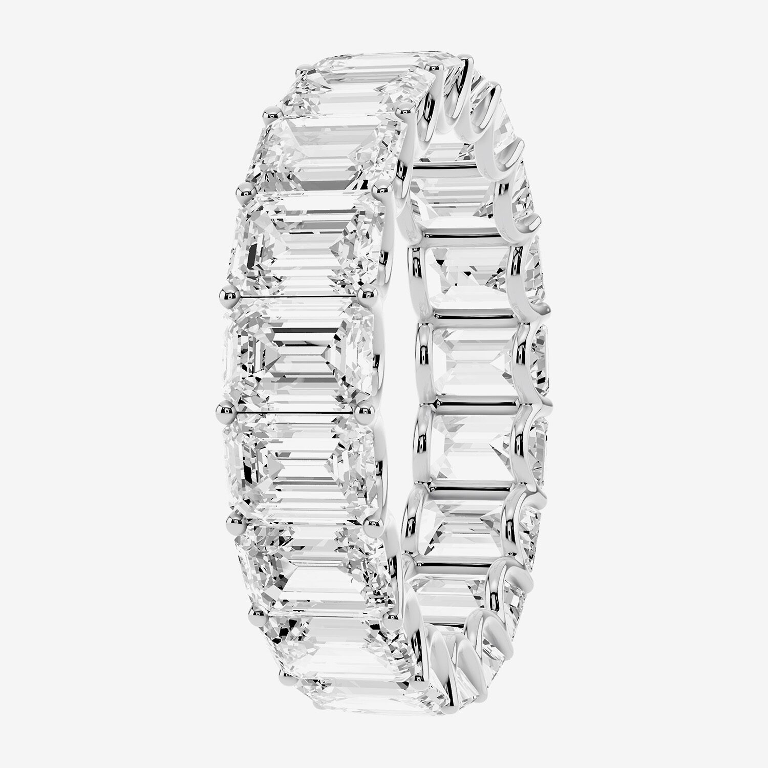True FIT™ (F / Si2) Womens 5MM 8 Ct.T.W. Lab Grown White Diamond 14K Gold Eternity Wedding Band
