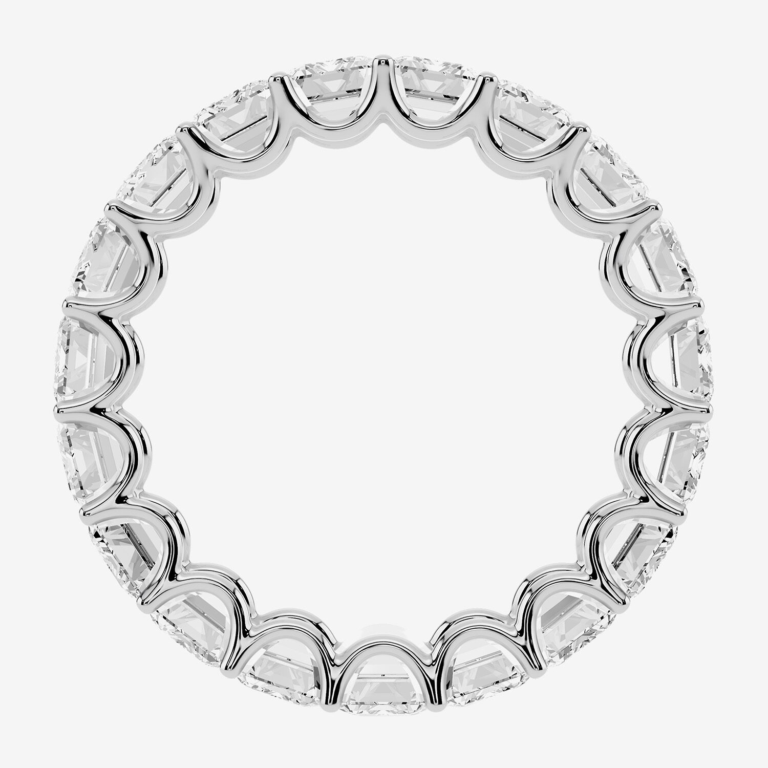 True FIT™ (F / Si2) Womens 5MM 8 Ct.T.W. Lab Grown White Diamond 14K Gold Eternity Wedding Band