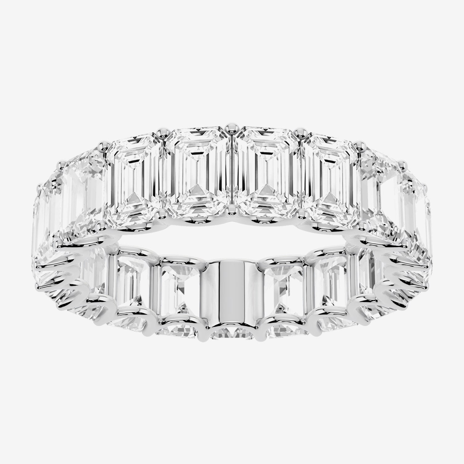 True FIT™ (F / Si2) Womens 5MM 8 Ct.T.W. Lab Grown White Diamond 14K Gold Eternity Wedding Band