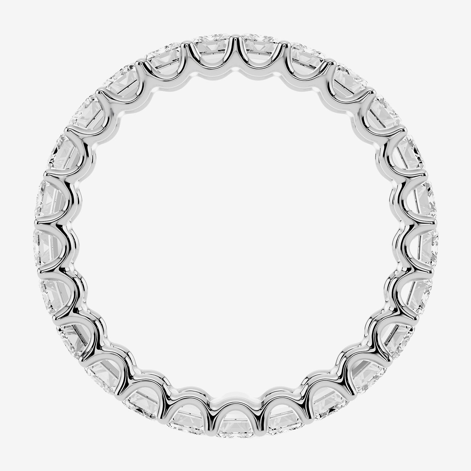 True FIT™ (F / Si2) Womens 3.5MM CT. T.W. Lab Grown White Diamond 14K Gold Eternity Wedding Band