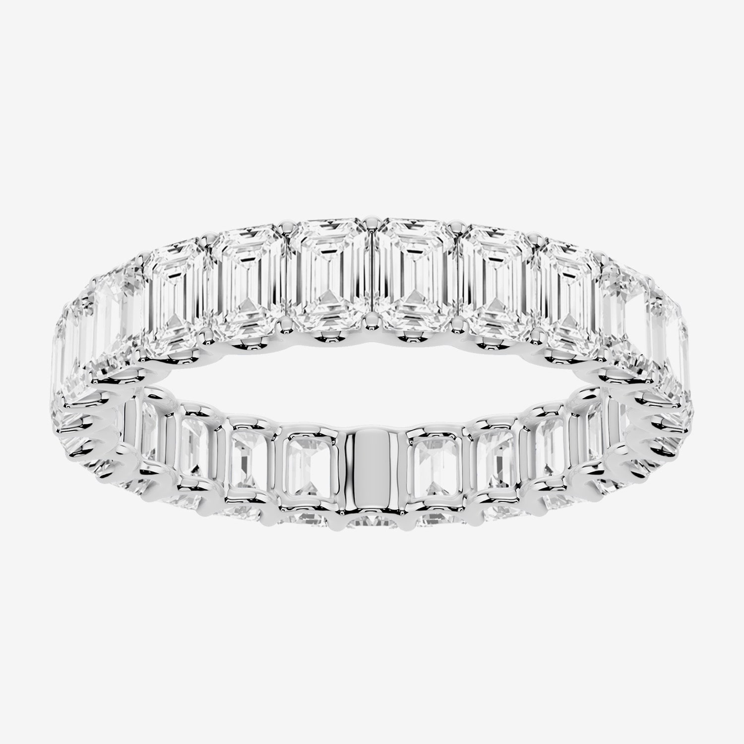 True FIT™ (F / Si2) Womens 3.5MM CT. T.W. Lab Grown White Diamond 14K Gold Eternity Wedding Band