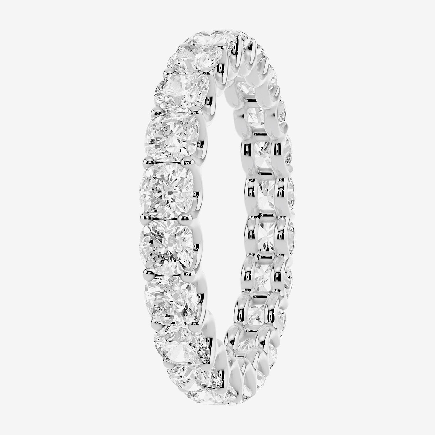 True FIT™ (F / Si2) Womens 2MM 2 CT. T.W. Lab Grown White Diamond 10K Gold Eternity Wedding Band
