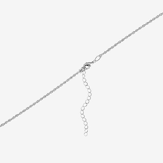 Womens Sterling Silver 16 Inch Pendant Necklace