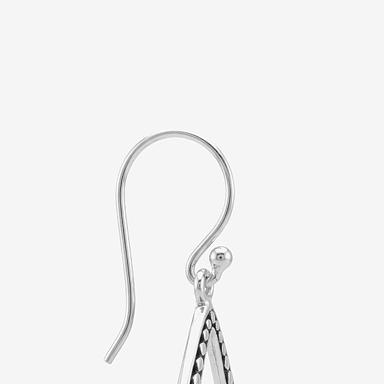 Womens Sterling Silver Drop Earrings