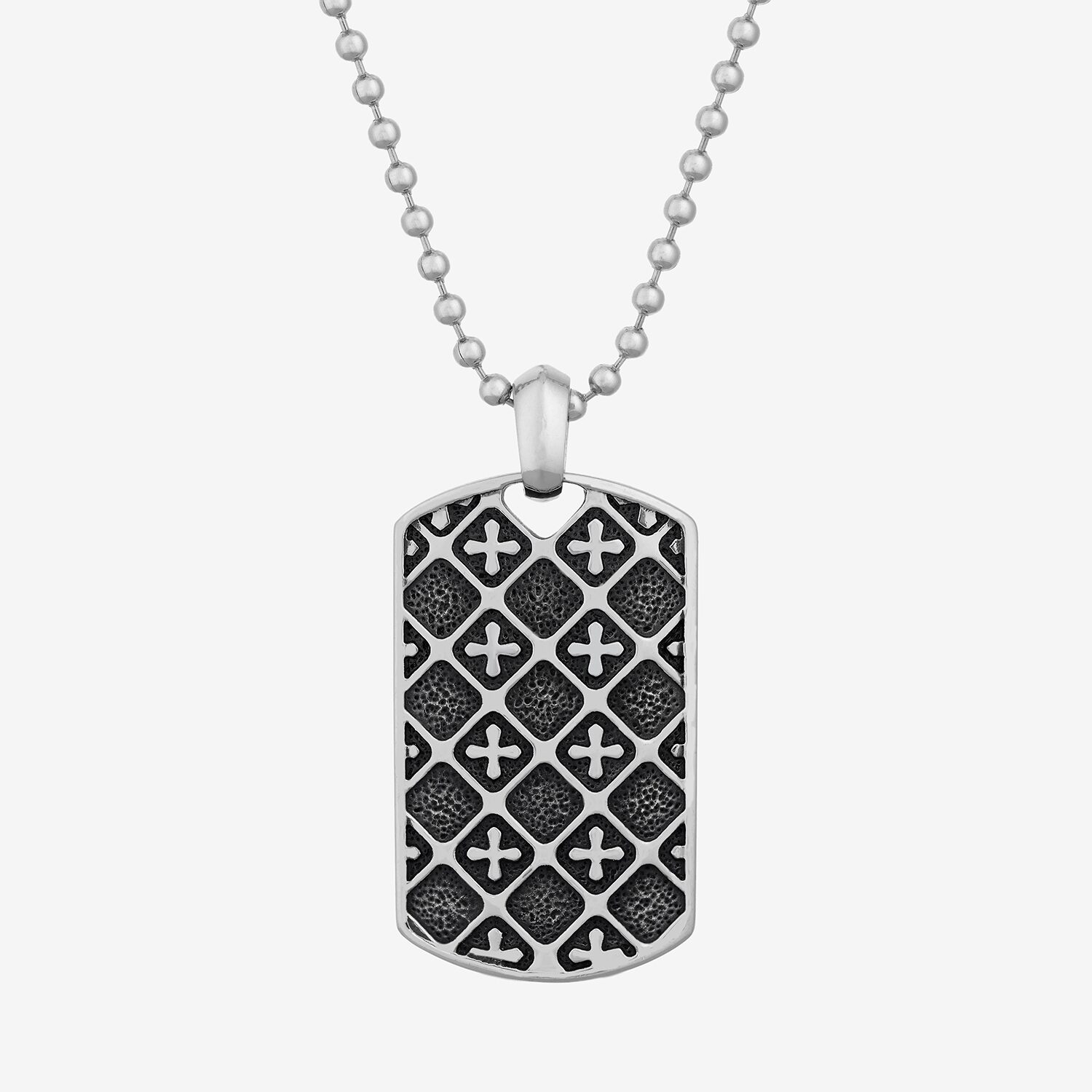 Limited Quantities! Mens Stainless Steel Dog Tag 24 Inch Pendant Necklace