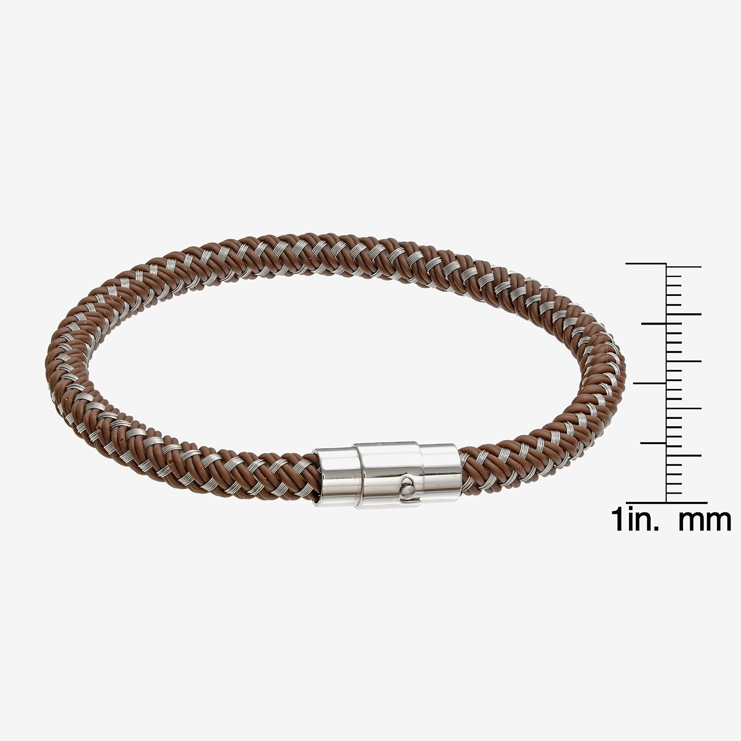 Limited Quantities! Mens Stainless Steel Cord Bracelet