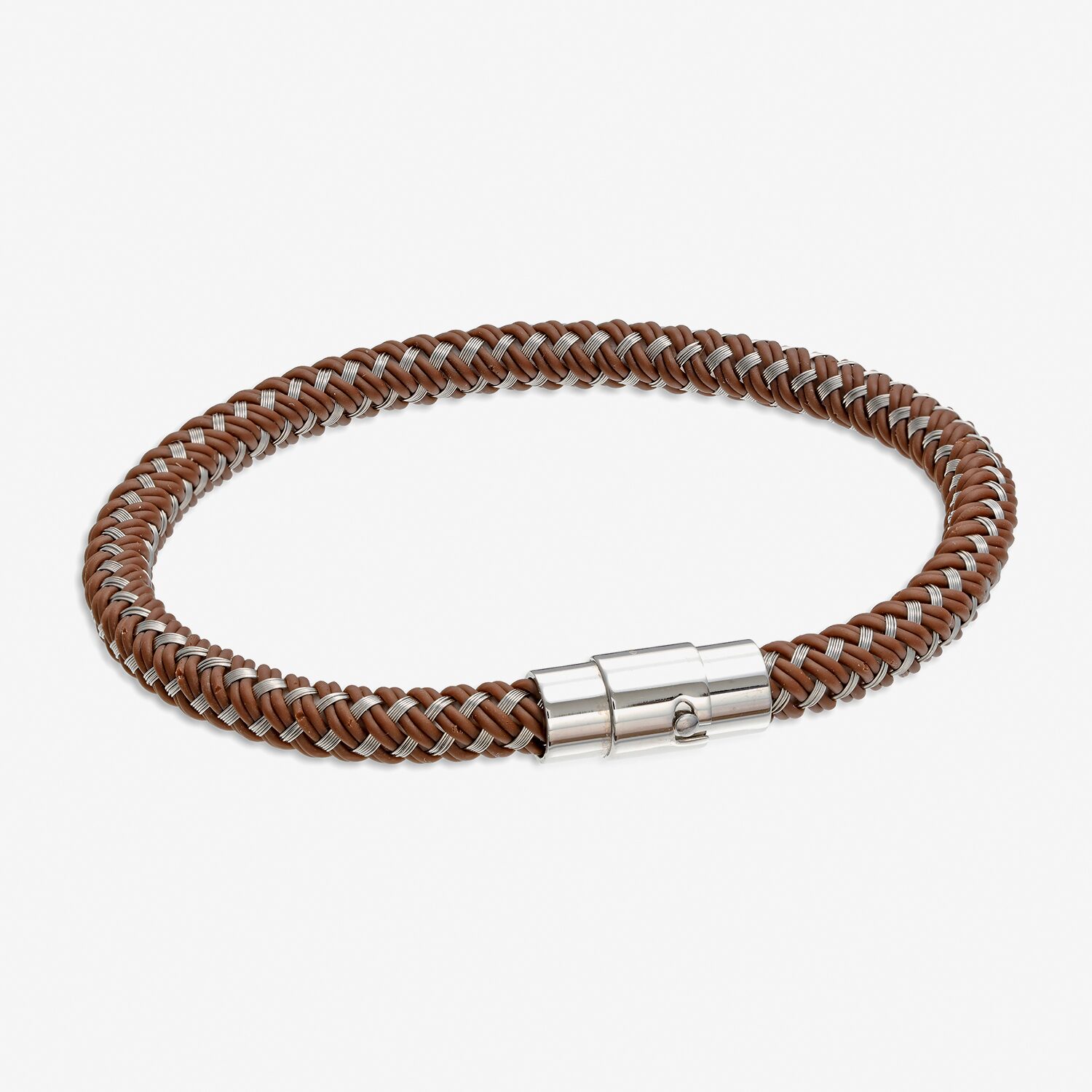 Limited Quantities! Mens Stainless Steel Cord Bracelet
