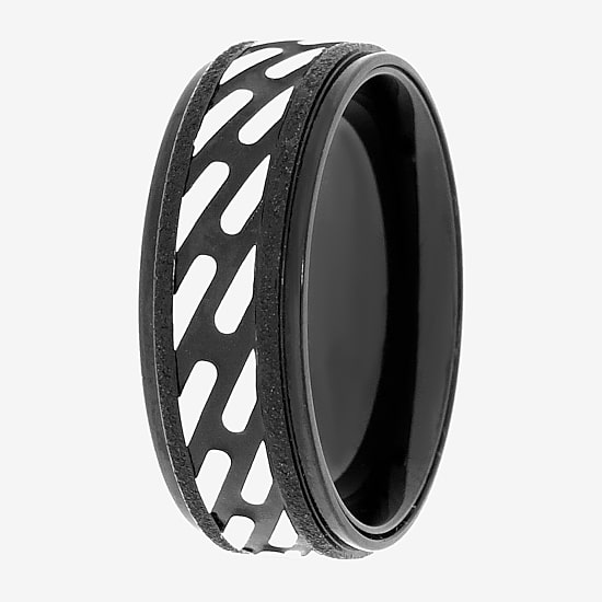 Limited Quantities! Mens 8MM Stainless Steel Band, Color: Two Tone ...