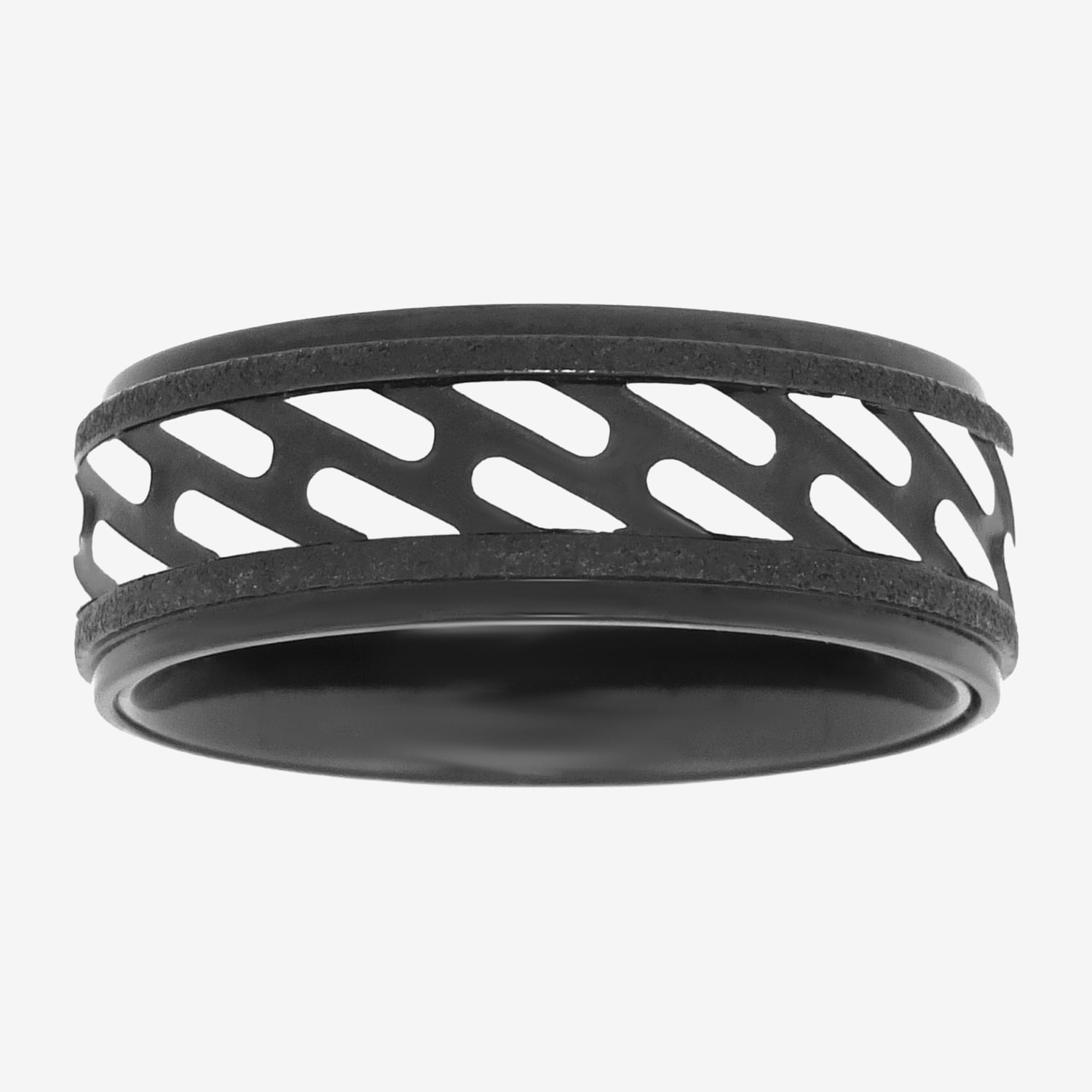 Limited Quantities! Mens 8MM Stainless Steel Band, Color: Two Tone ...