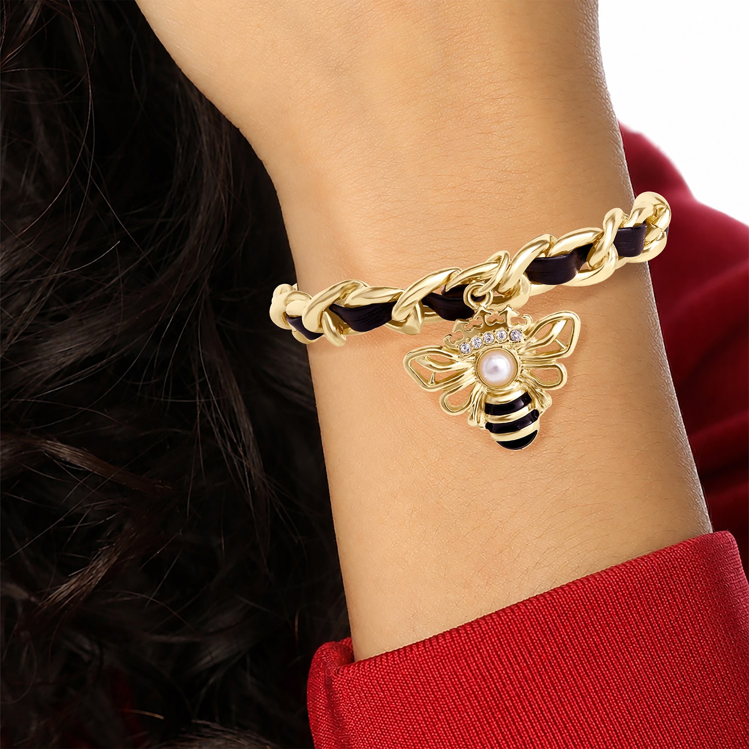 Juicy By Juicy Couture Womens Solid Link Chain Bracelet