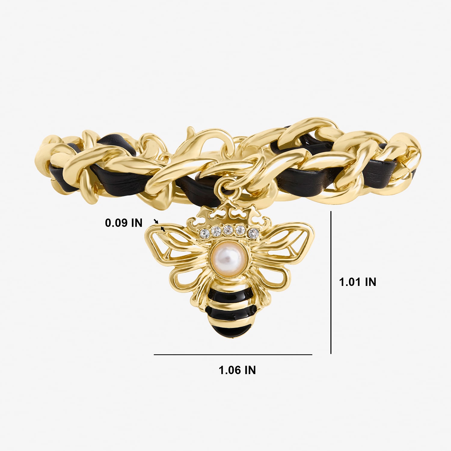 Juicy By Juicy Couture Womens Solid Link Chain Bracelet