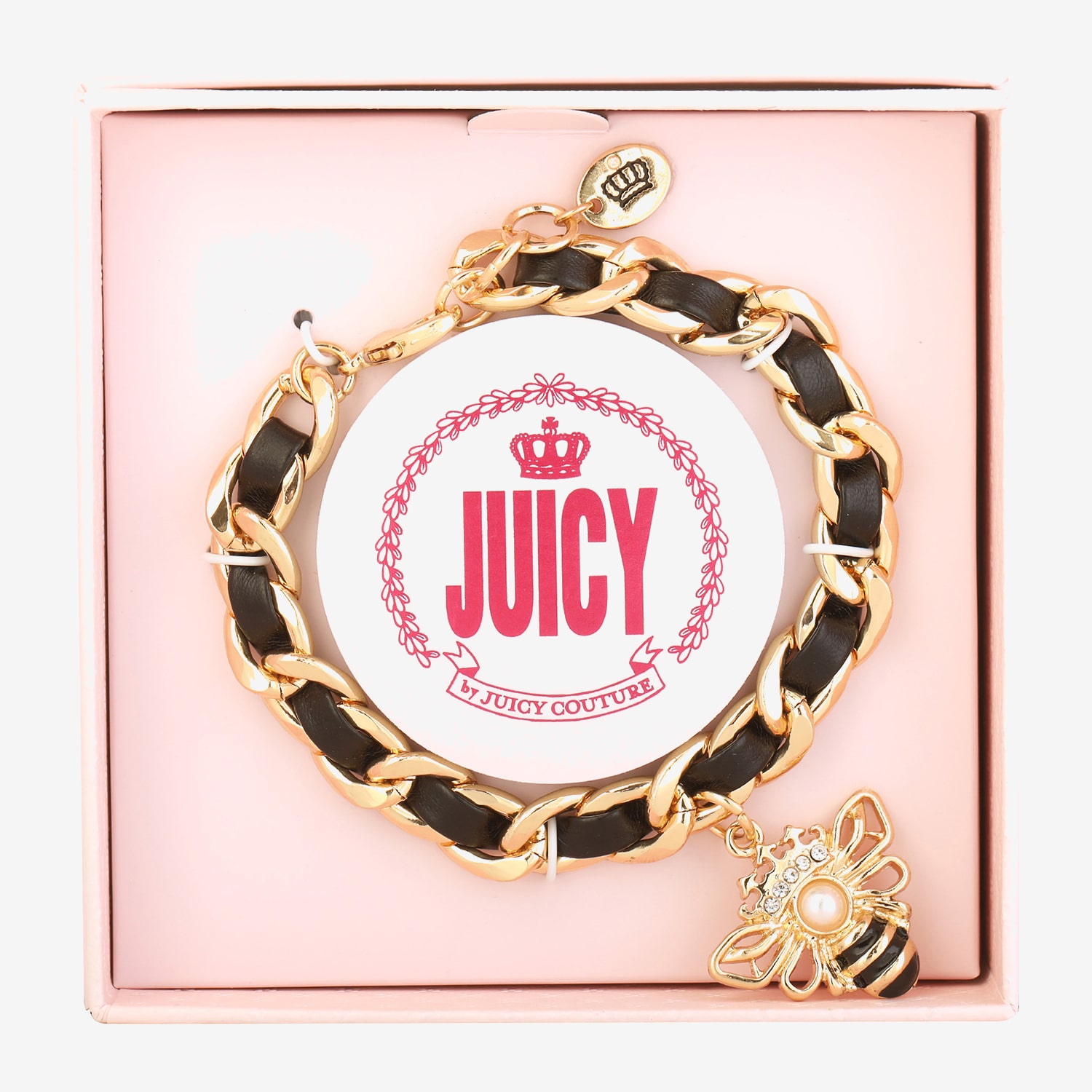 Juicy By Juicy Couture Womens Solid Link Chain Bracelet