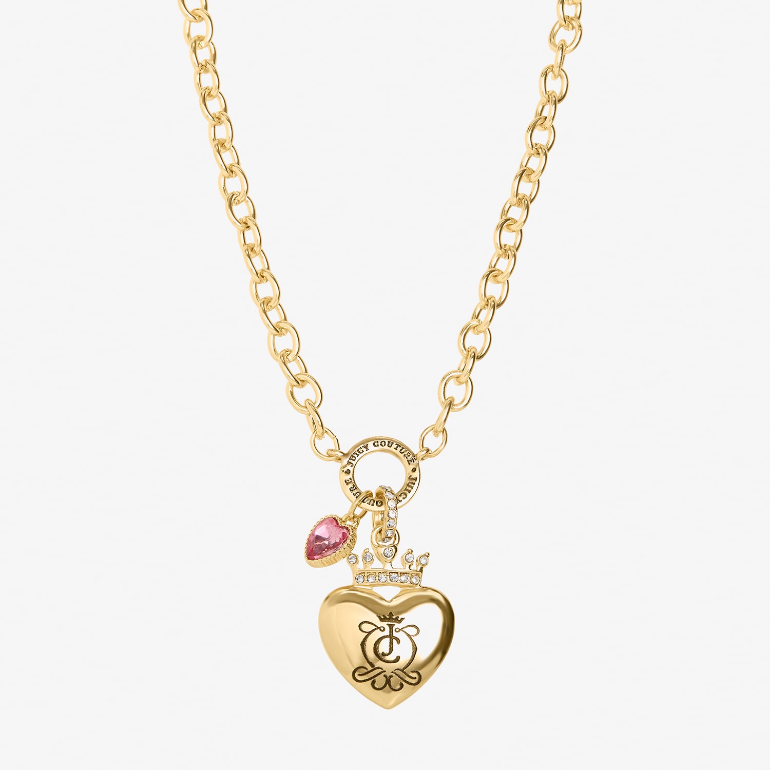 Juicy By Juicy Couture Womens Multi Color Glass 18 Inch Pendant Necklace