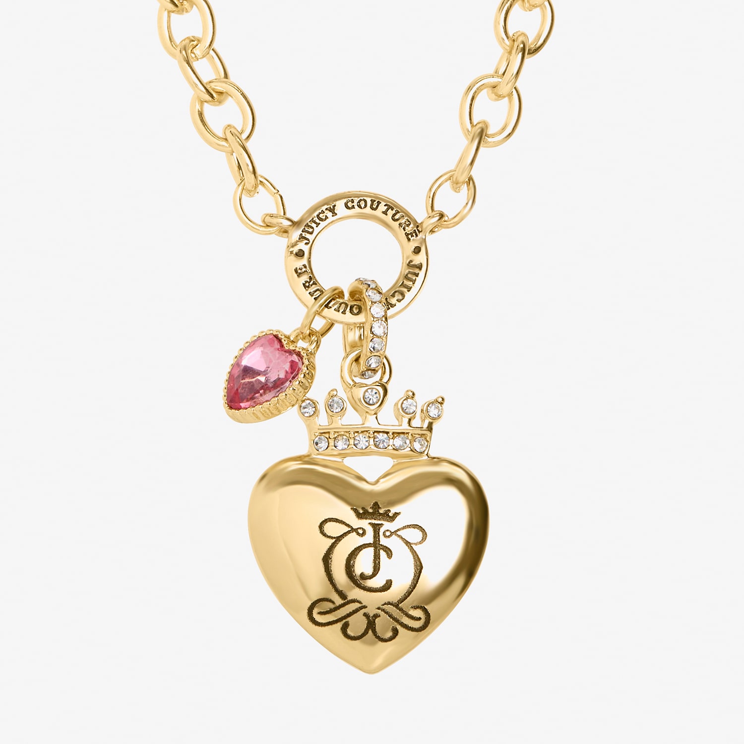Juicy By Juicy Couture Womens Multi Color Glass 18 Inch Pendant Necklace