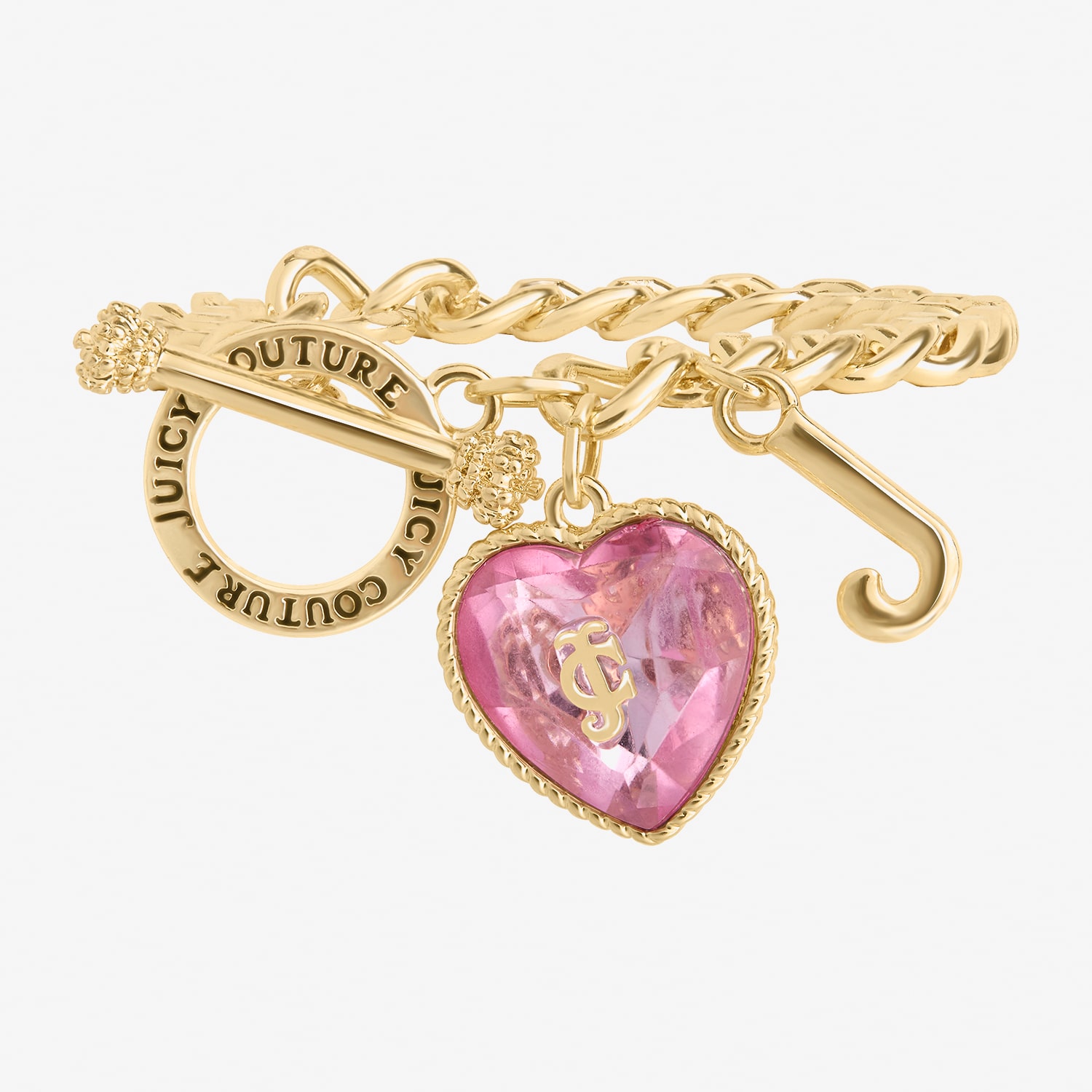 Juicy By Juicy Couture Womens Solid Cuban Chain Bracelet