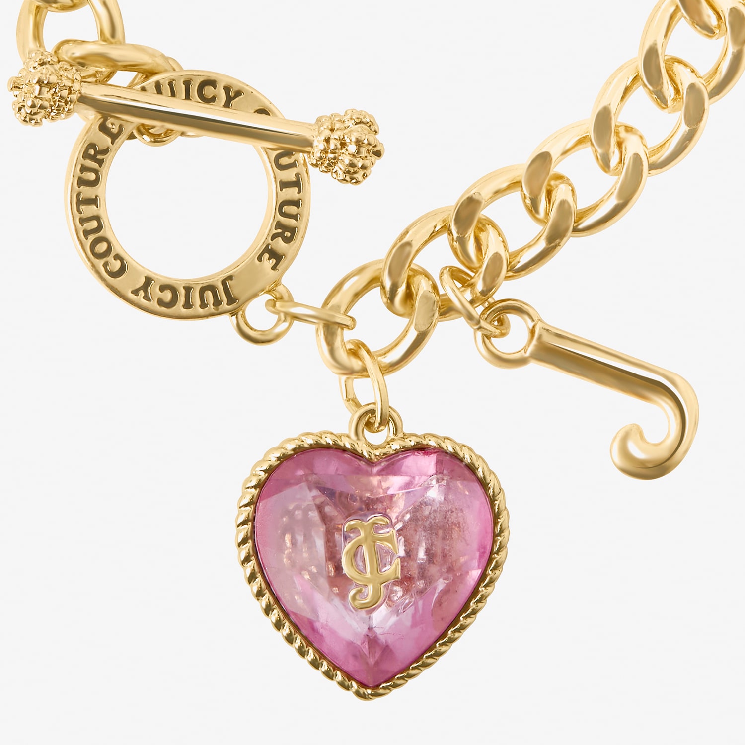 Juicy By Juicy Couture Womens Solid Cuban Chain Bracelet